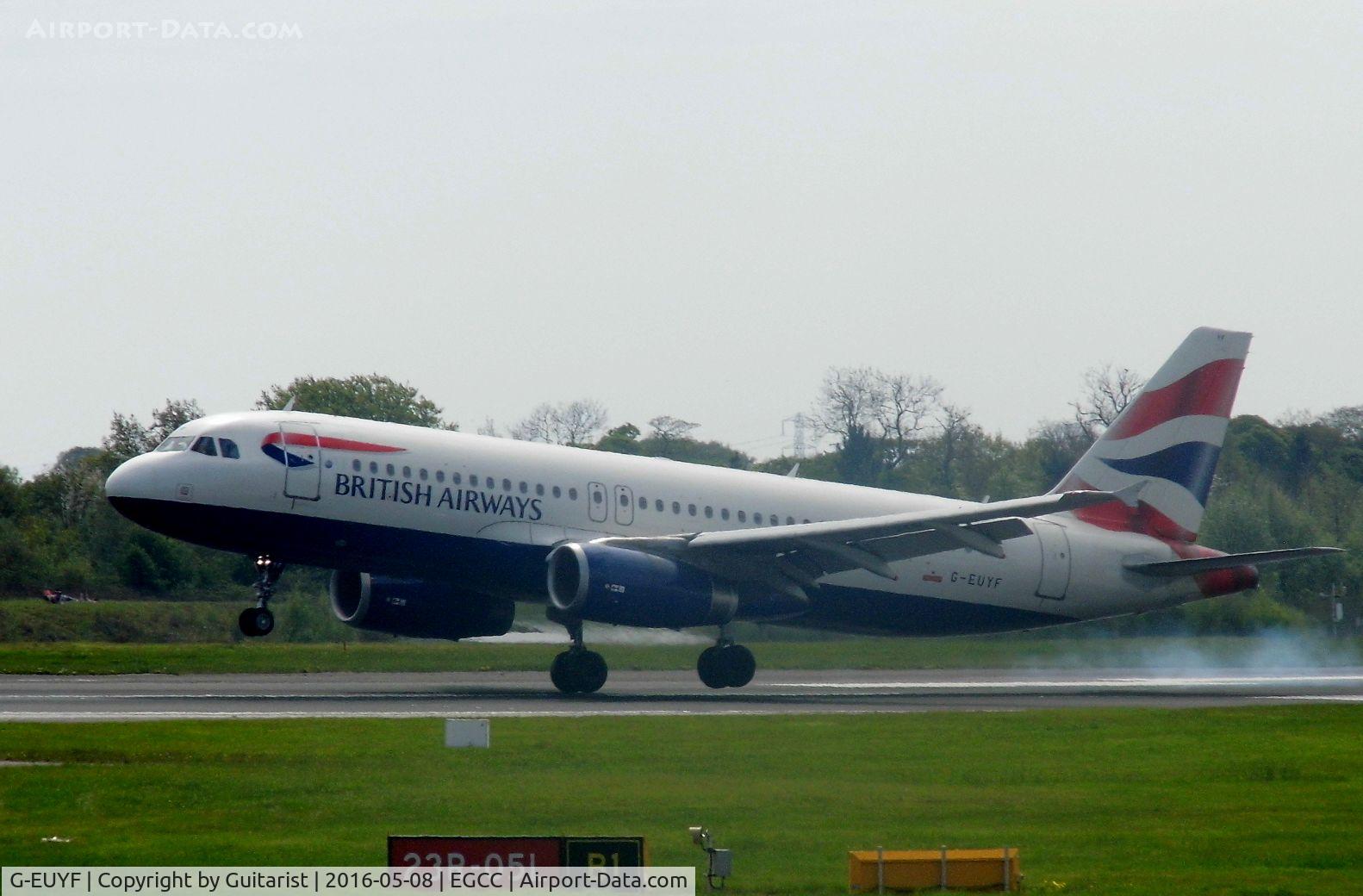 G-EUYF, 2010 Airbus A320-232 C/N 4185, At Manchester