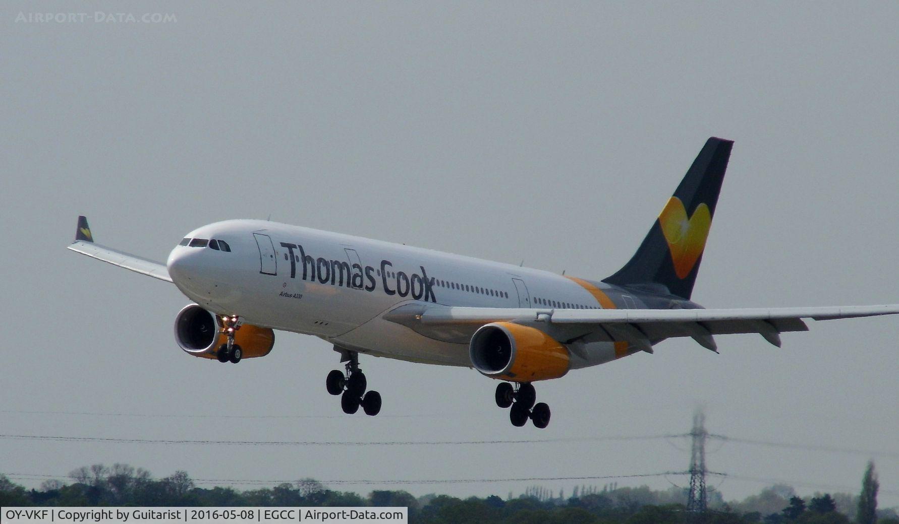 OY-VKF, 1999 Airbus A330-243 C/N 309, At Manchester