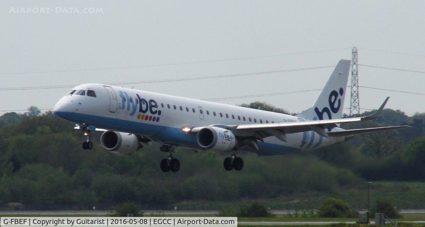 G-FBEF, 2007 Embraer 195LR (ERJ-190-200LR) C/N 19000104, At Manchester
