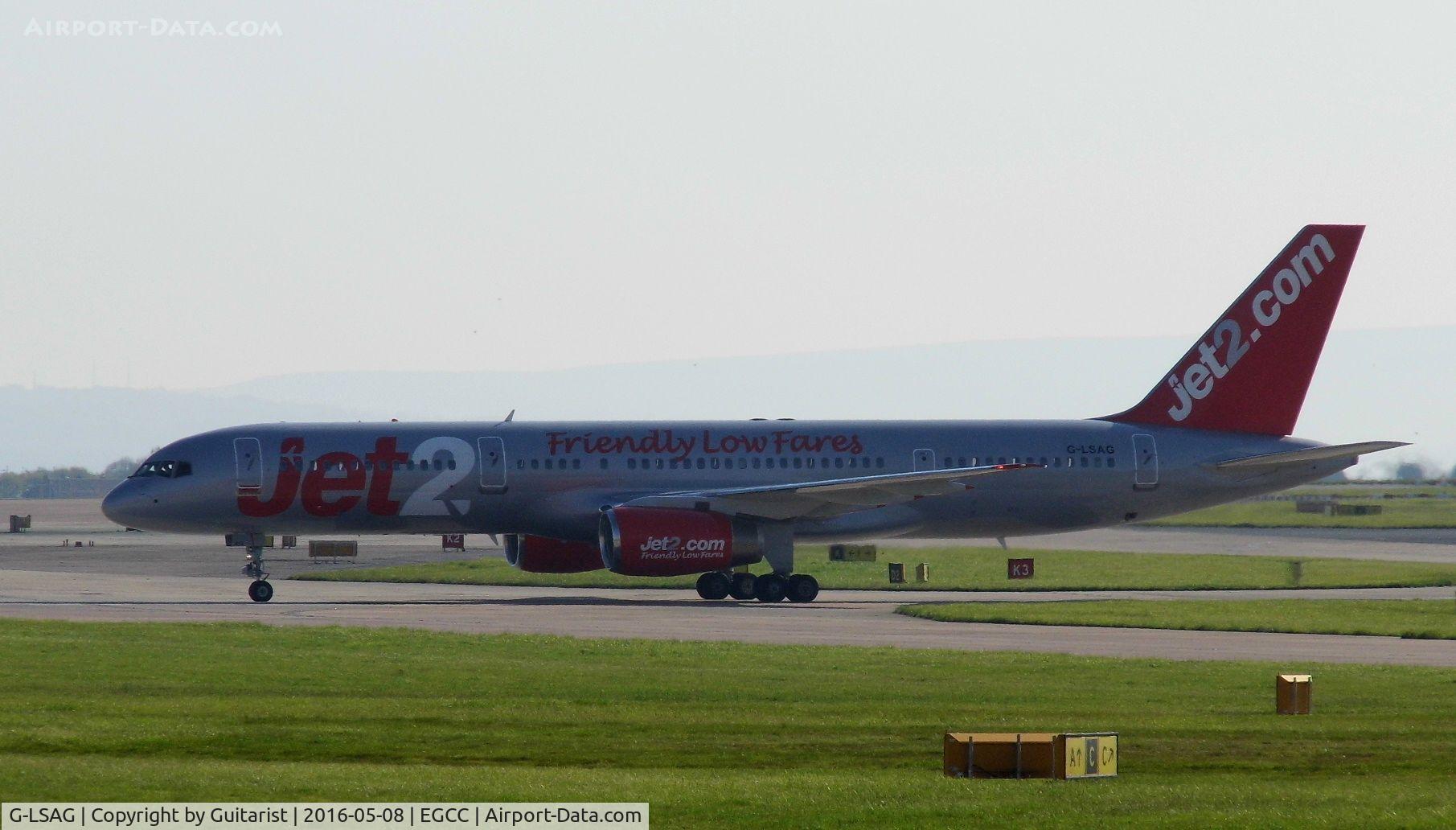 G-LSAG, 1987 Boeing 757-21B C/N 24014, At Manchester