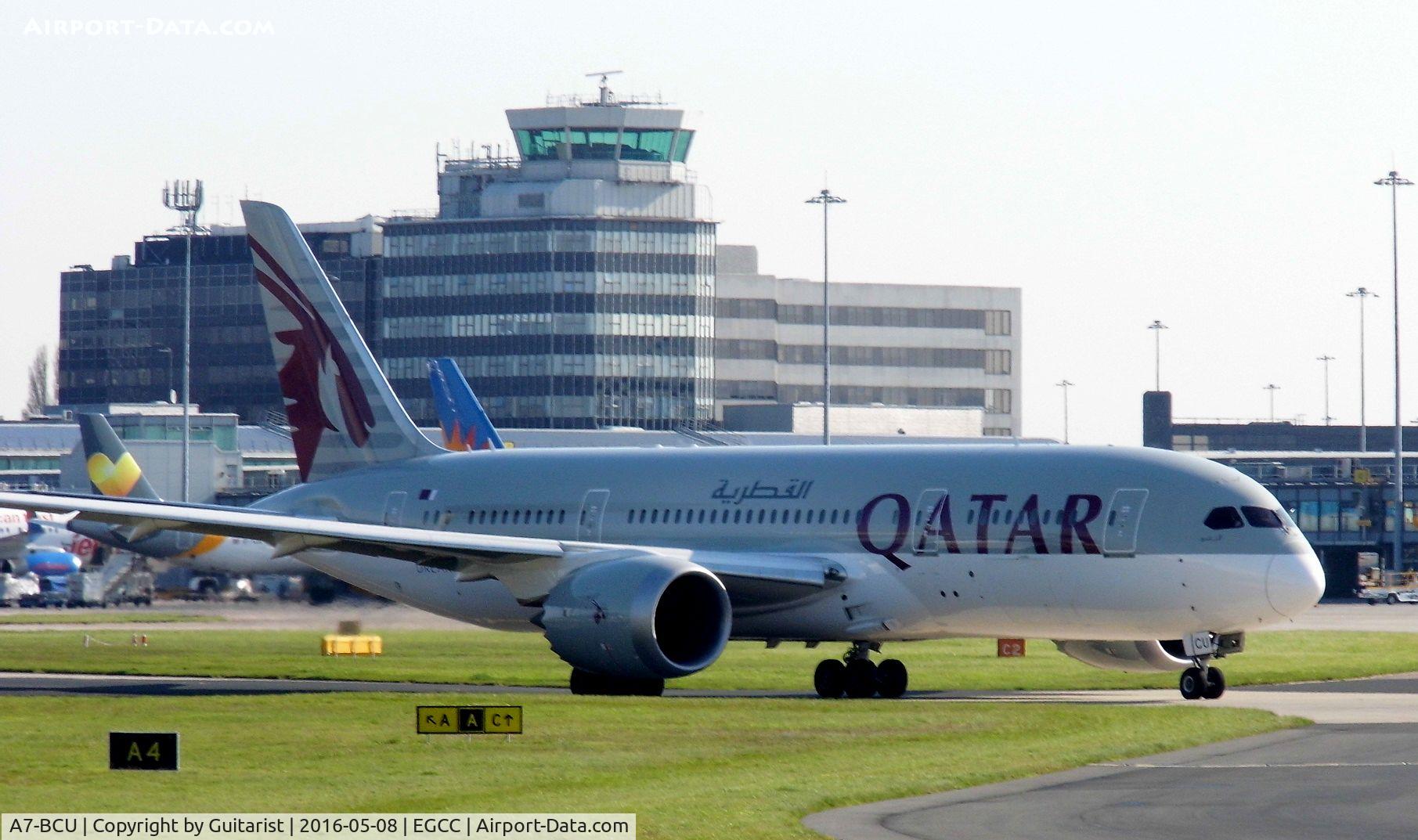 A7-BCU, 2015 Boeing 787-8 Dreamliner C/N 38339, At Manchester