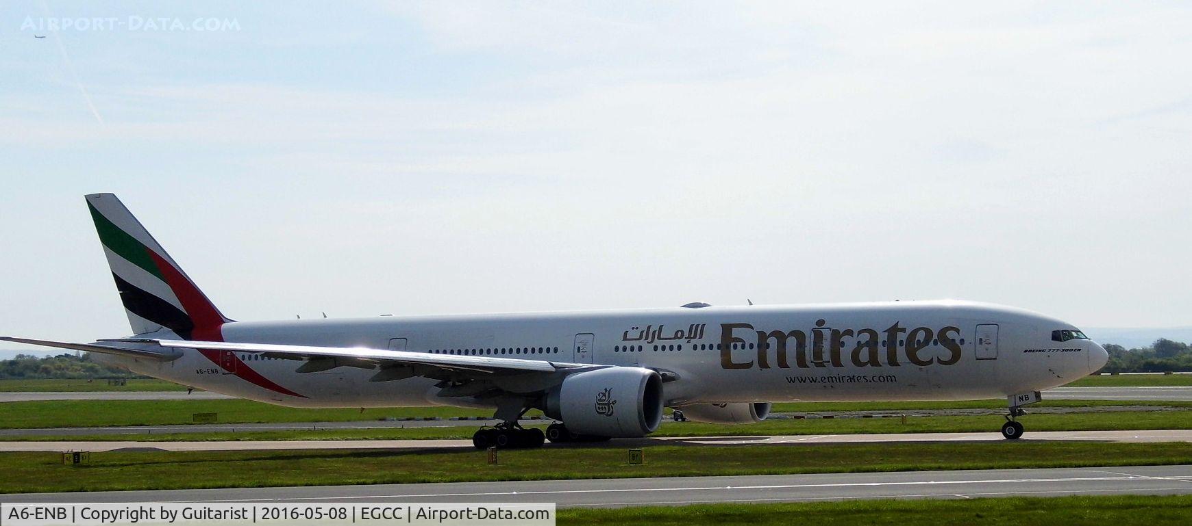 A6-ENB, 2012 Boeing 777-31H/ER C/N 41075, At Manchester