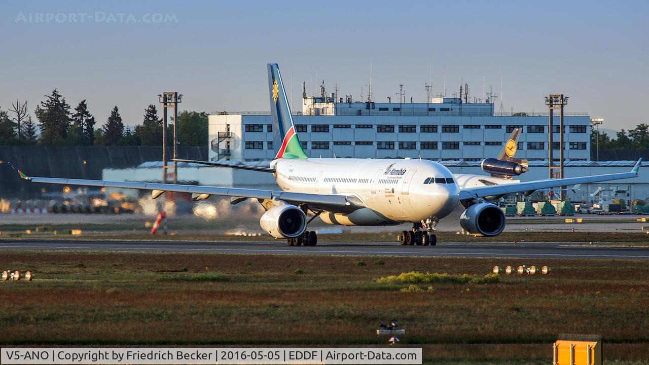 V5-ANO, 2013 Airbus A330-243 C/N 1451, departure via RW18W