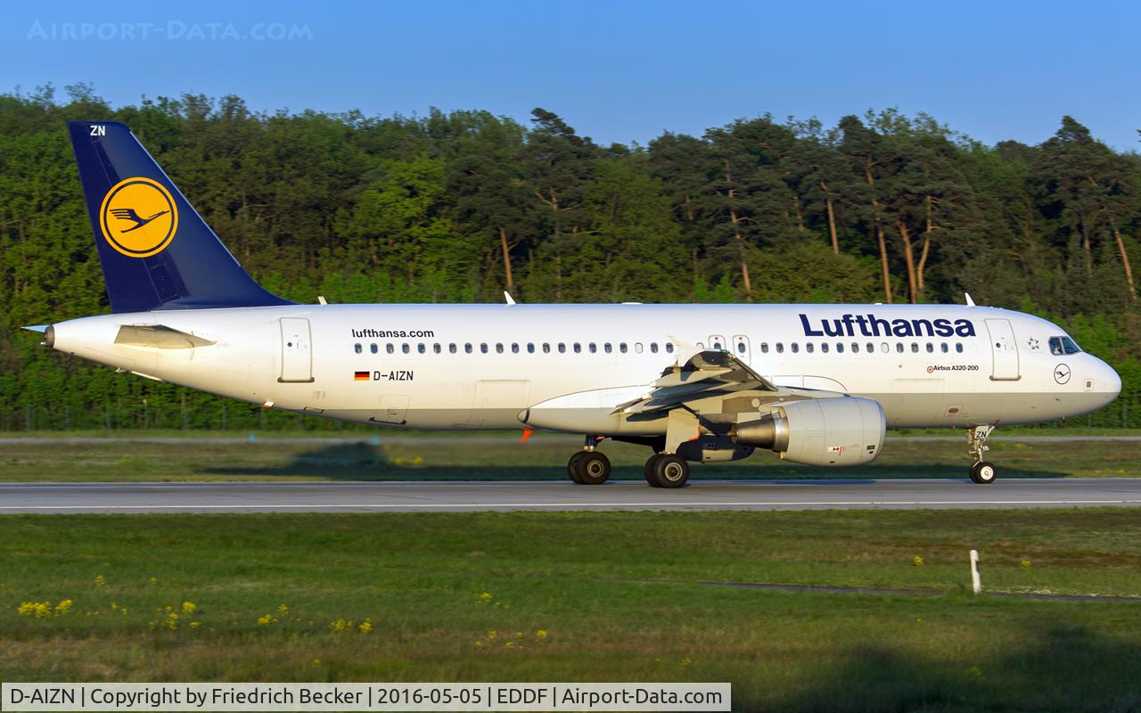 D-AIZN, 2012 Airbus A320-214 C/N 5425, departure via RW18W