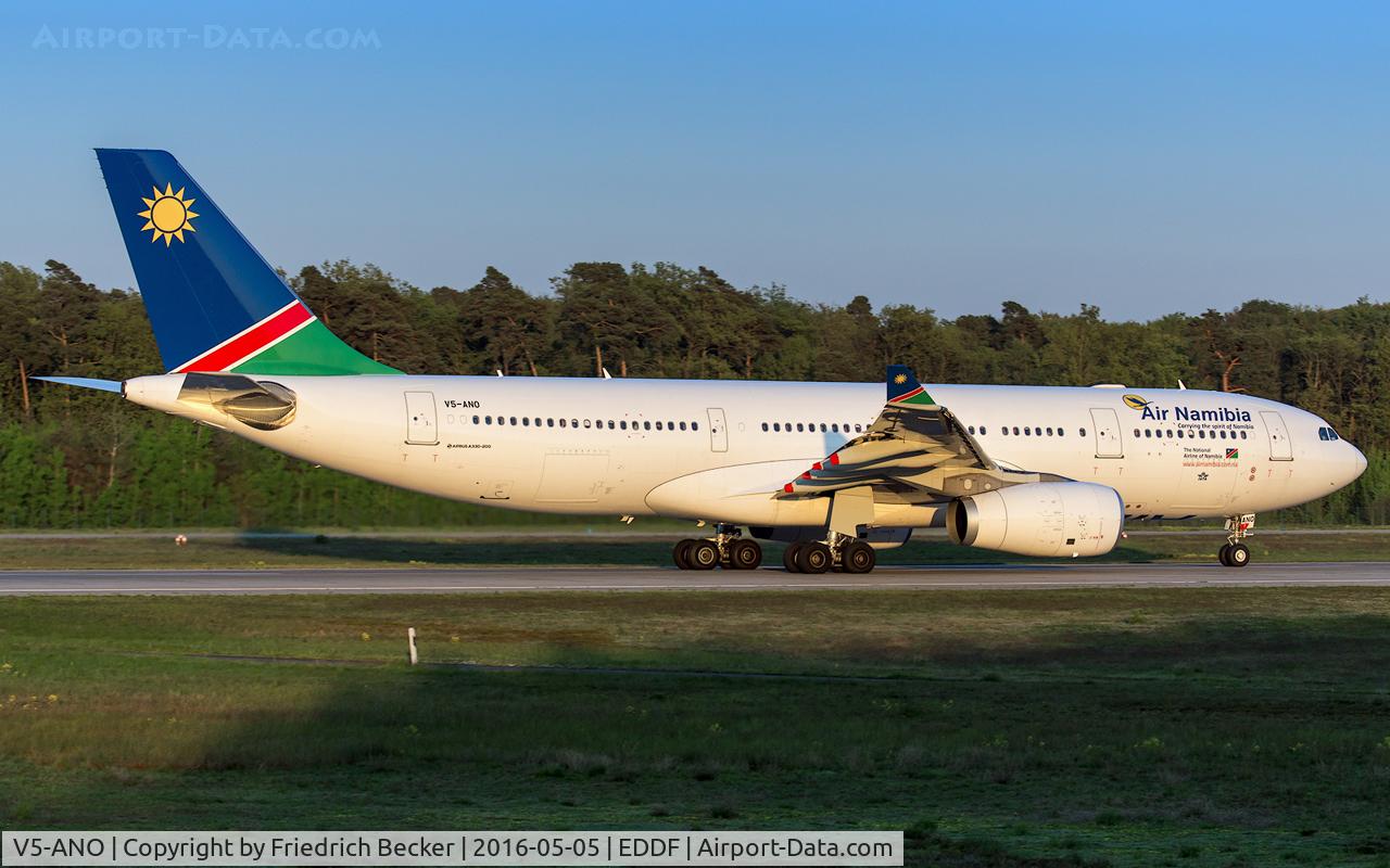 V5-ANO, 2013 Airbus A330-243 C/N 1451, departure via RW18W