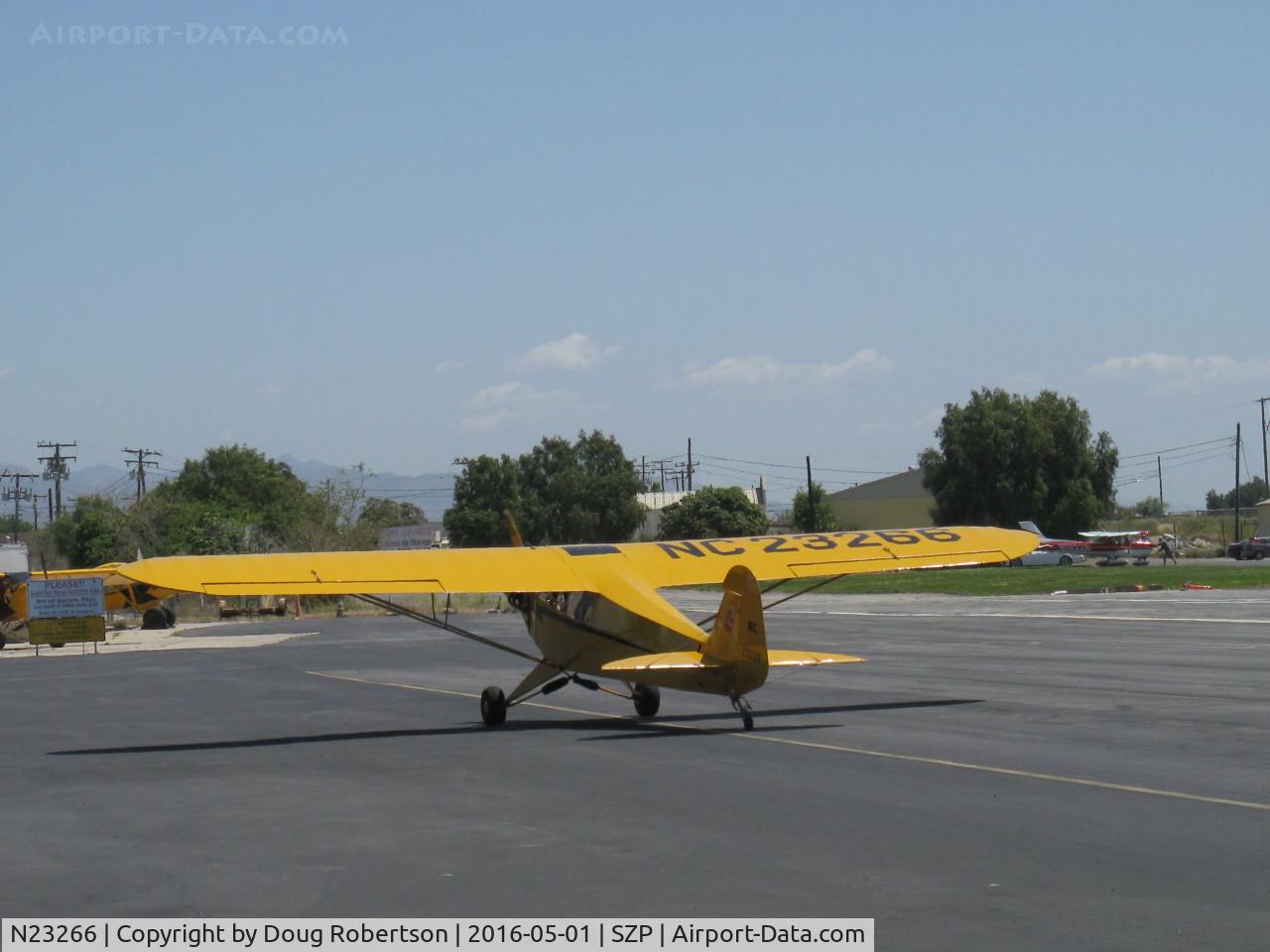 N23266, 1939 Piper J3C-65 Cub Cub C/N 3113, 1939 Piper J3C-65 CUB, Continental A&C65 65 Hp, taxi to Rwy 22