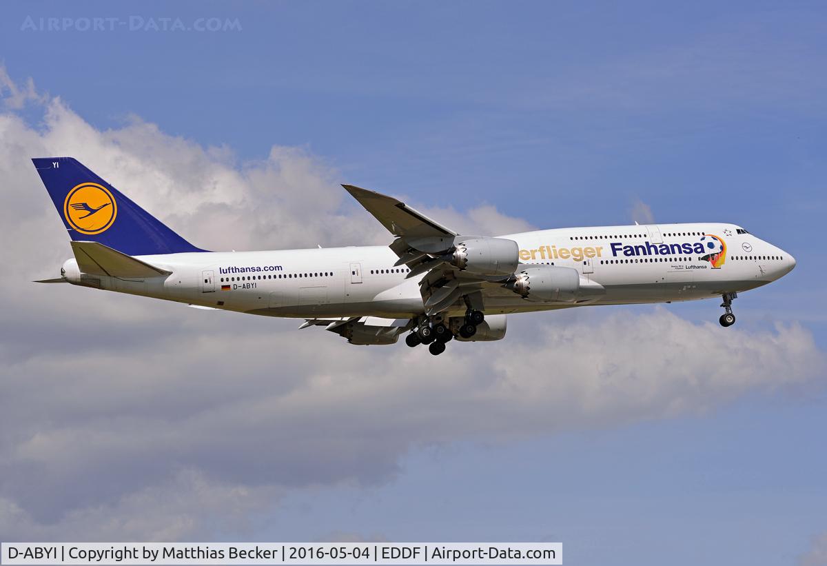 D-ABYI, 2013 Boeing 747-830 C/N 37833, D-ABYI