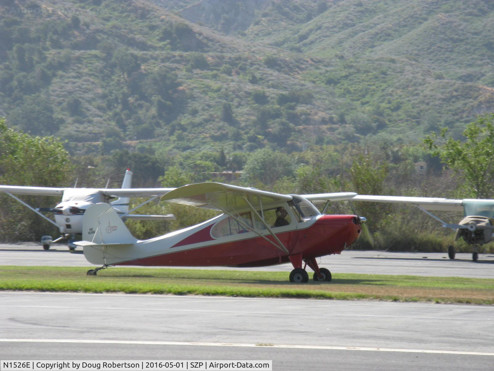 N1526E, 1946 Aeronca 7AC Champion C/N 7AC-5089, 1946 Aeronca 7AC CHAMPION, Continental A&C65 65 Hp, landing roll Rwy 22L grass