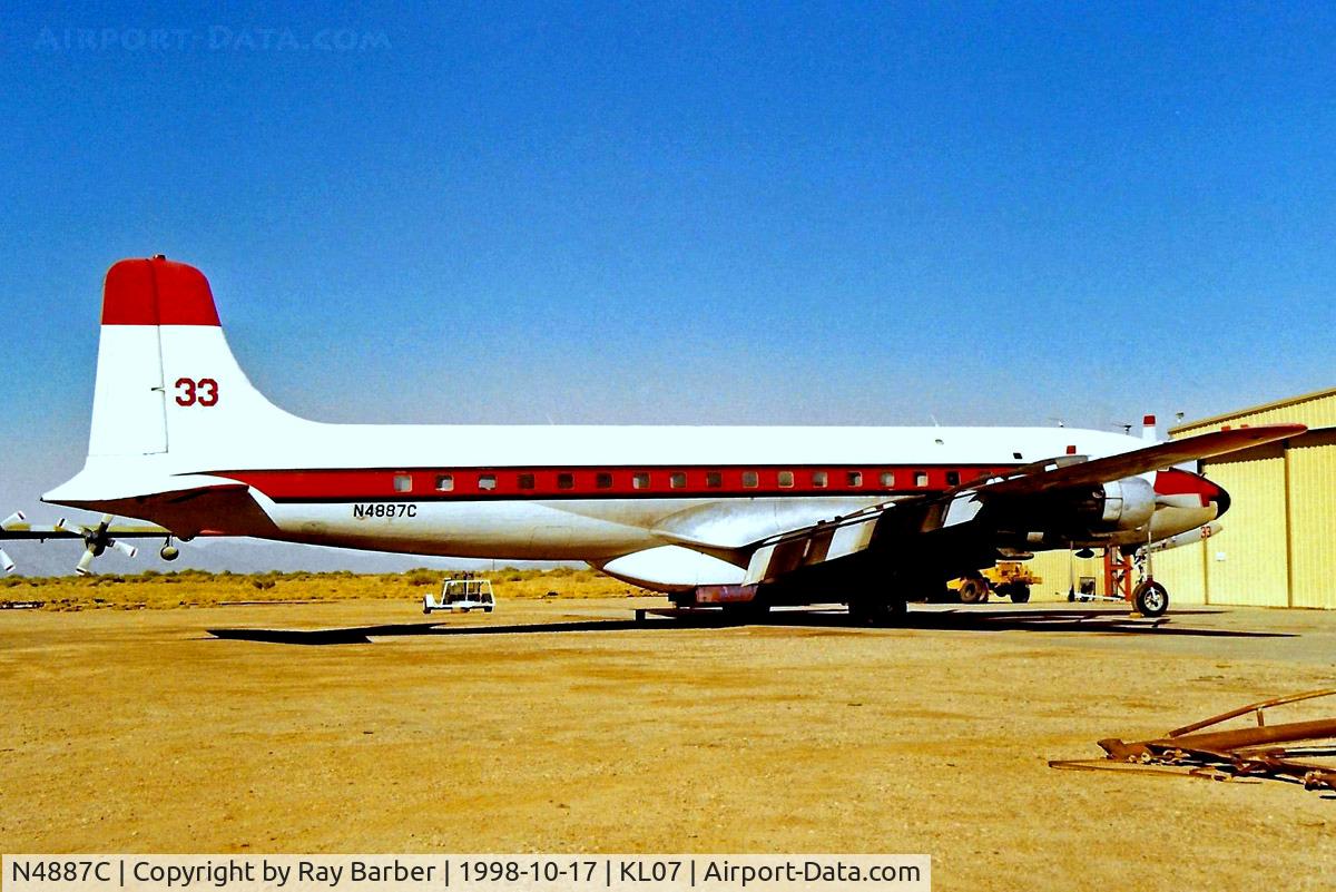 N4887C, Douglas DC-7B C/N 45351, Douglas DC-7B [45351] (International Air Response) Chandler-Memorial Airfield~N 17/10/1998