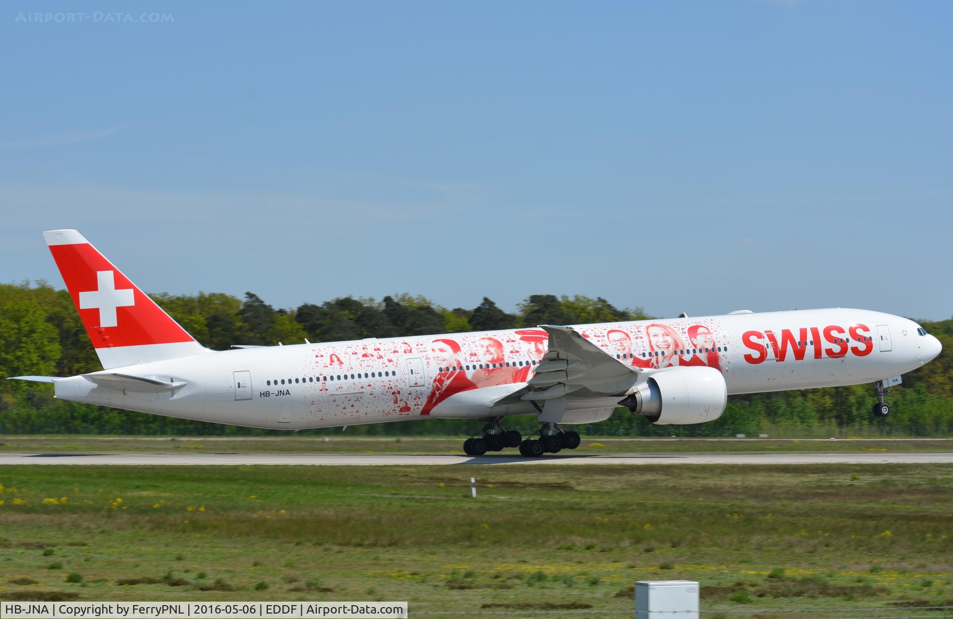 HB-JNA, 2015 Boeing 777-3DE/ER C/N 44582, Swiss B773 departing FRA