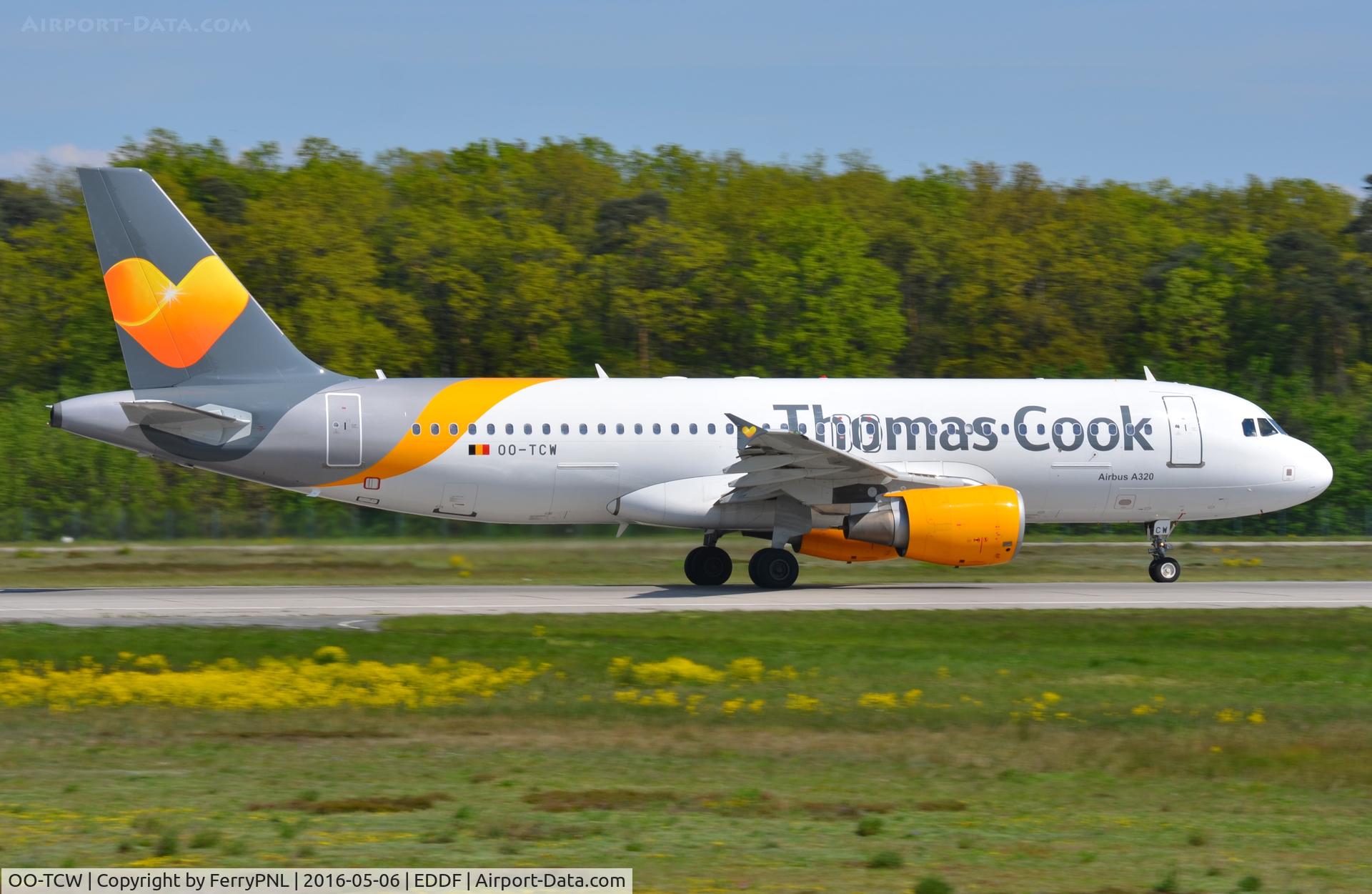 OO-TCW, 2003 Airbus A320-214 C/N 1954, Thomas Cook Belgium A320 in FRA.