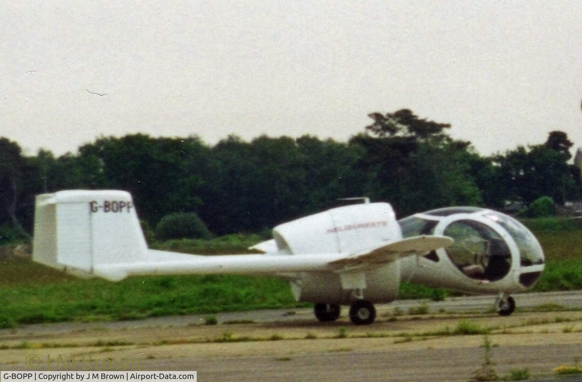 G-BOPP, 1993 FLS Aerospace OA7 Optica Series 301 C/N 022, Taken at FLS premises Bournemouth  - maybe 1994
