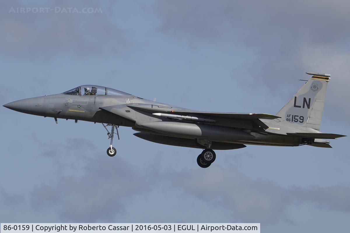 86-0159, 1986 McDonnell Douglas F-15C Eagle C/N 1006/C387, Lakenheath 2016
