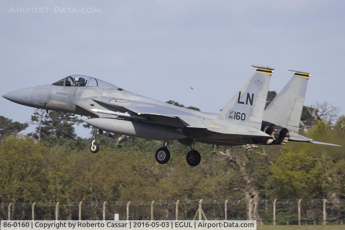 86-0160, 1986 McDonnell Douglas F-15C Eagle C/N 1007/C388, Lakenheath 2016