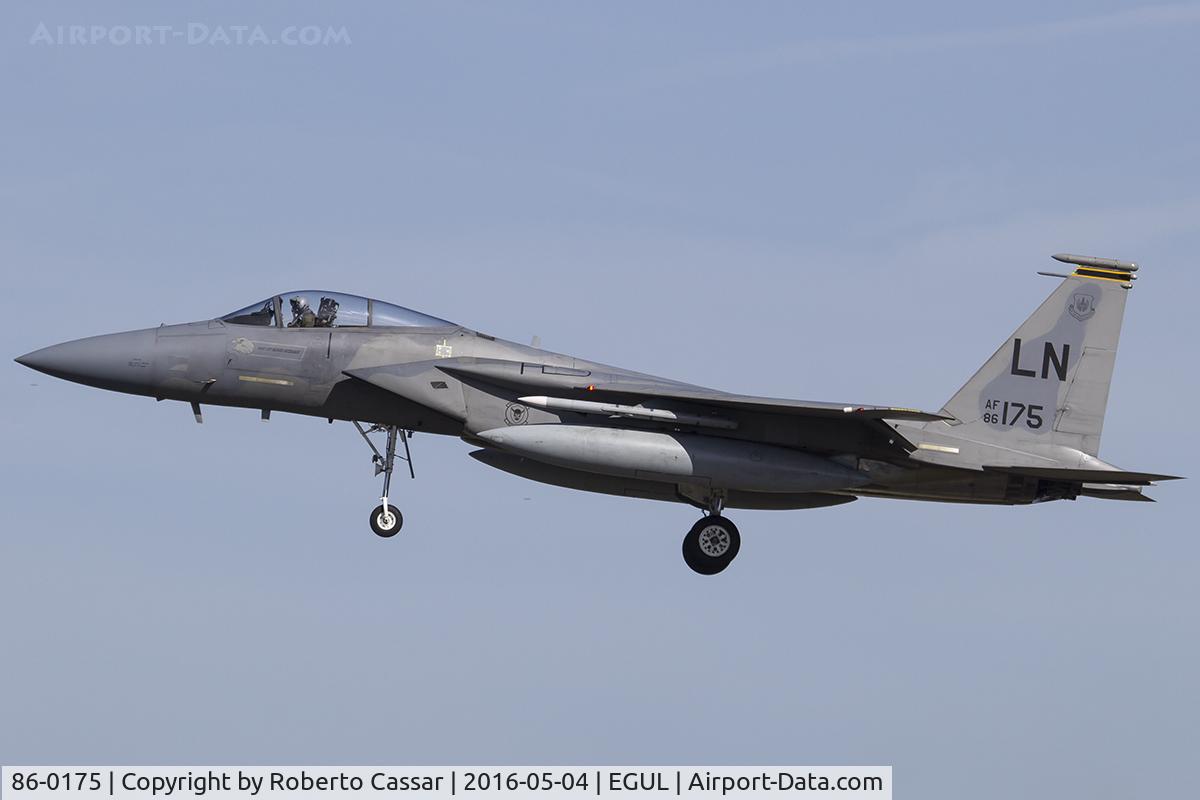 86-0175, 1986 McDonnell Douglas F-15C Eagle C/N 1025/C403, Lakenheath 2016