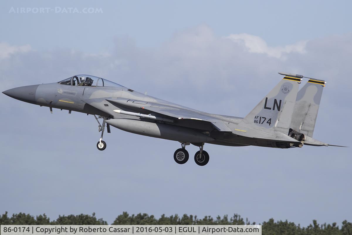 86-0174, 1986 McDonnell Douglas F-15C Eagle C/N 1024/C402, Lakenheath 2016