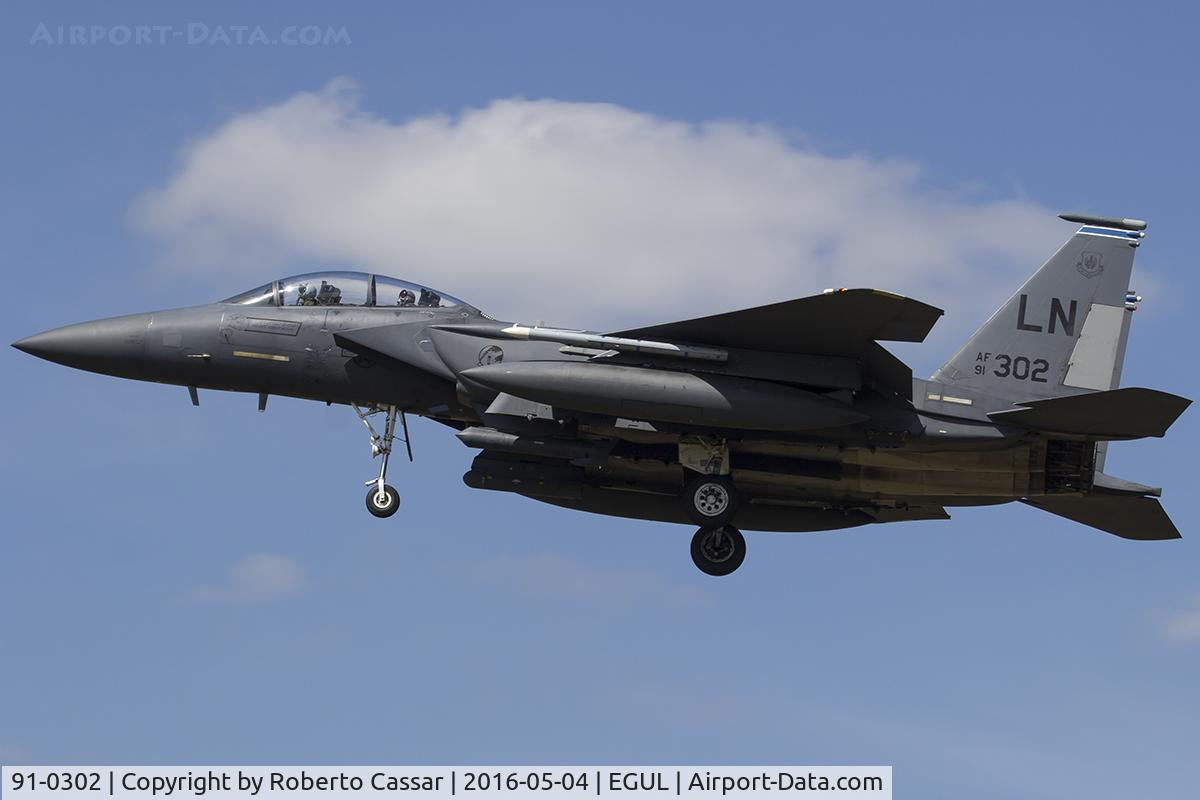 91-0302, 1991 McDonnell Douglas F-15E Strike Eagle C/N 1209/E167, Lakenheath 2016