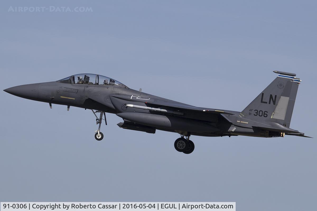 91-0306, 1991 McDonnell Douglas F-15E Strike Eagle C/N 1213/E171, Lakenheath 2016