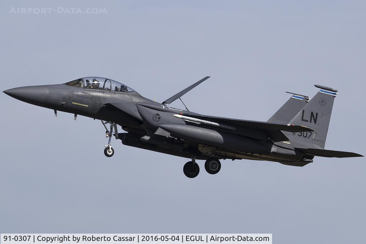 91-0307, 1991 McDonnell Douglas F-15E Strike Eagle C/N 1214, Lakenheath 2016