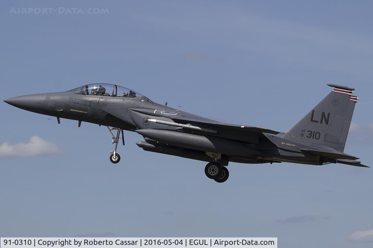 91-0310, 1991 McDonnell Douglas F-15E Strike Eagle C/N 1217/E175, Lakenheath 2016