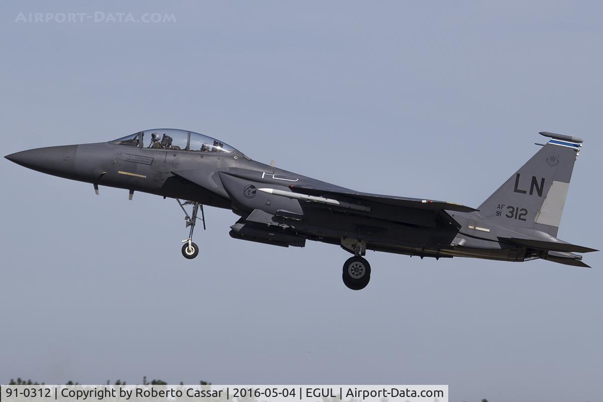 91-0312, 1991 McDonnell Douglas F-15E Strike Eagle C/N 1219/E177, Lakenheath 2016