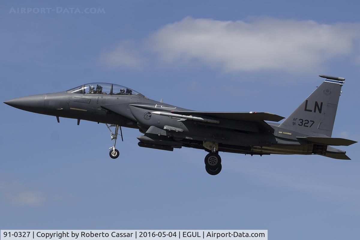 91-0327, 1991 McDonnell Douglas F-15E Strike Eagle C/N 1234/E192, Lakenheath 2016