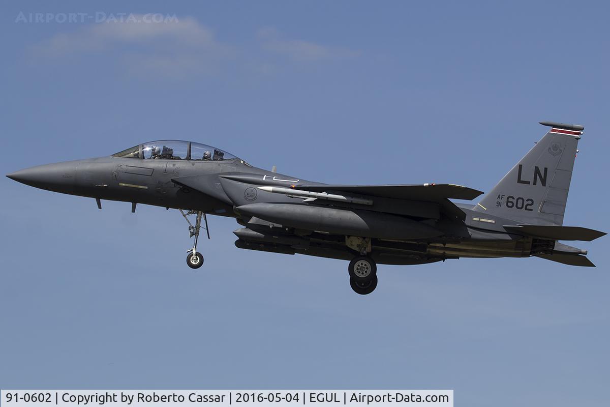 91-0602, 1991 McDonnell Douglas F-15E Strike Eagle C/N 1245/E203, Lakenheath 2016