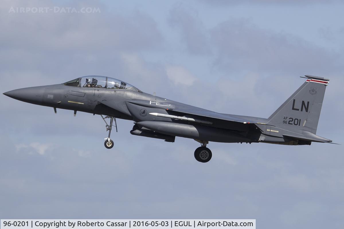 96-0201, 1996 McDonnell Douglas F-15E Strike Eagle C/N 1331/E211, Lakenheath 2016