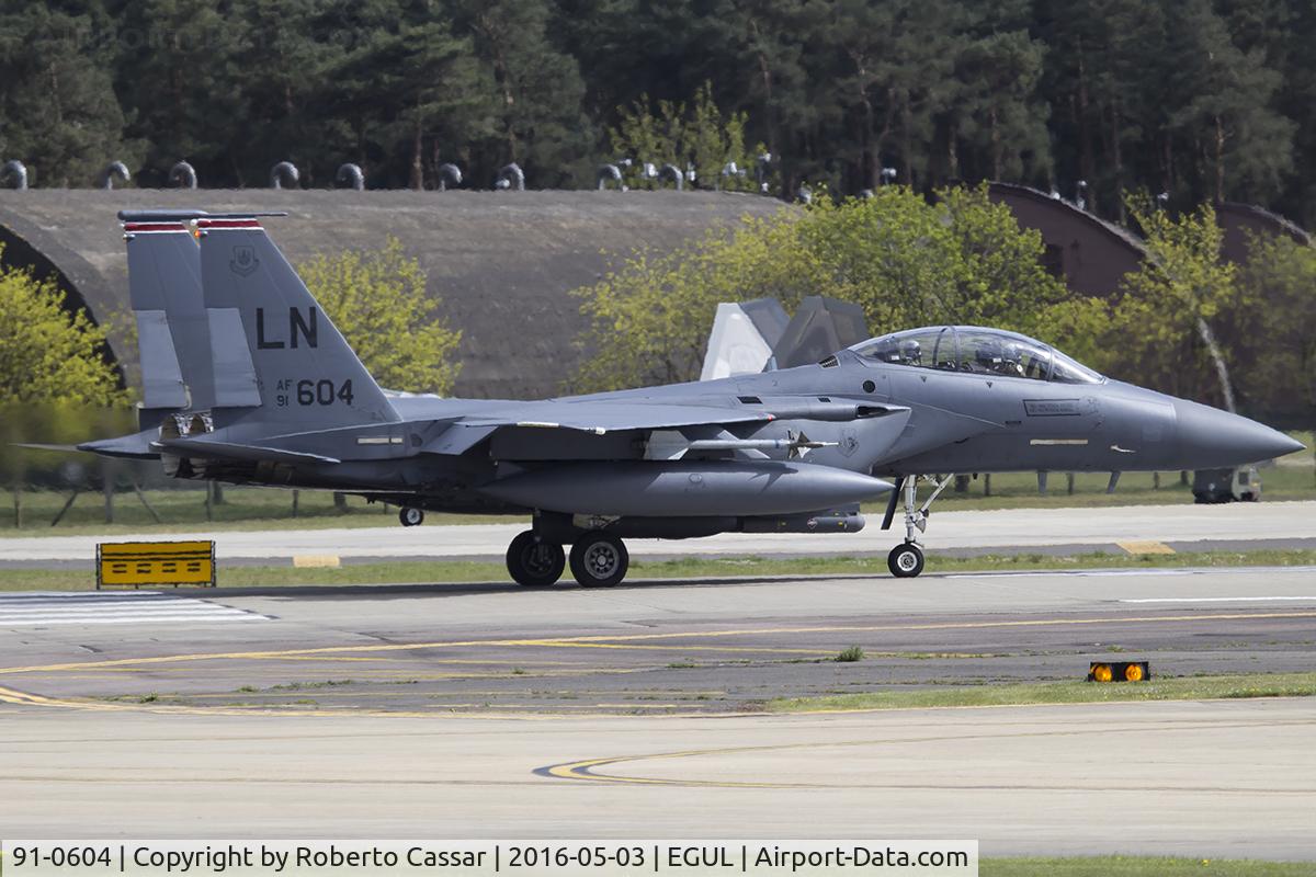 91-0604, 1991 McDonnell Douglas F-15E Strike Eagle C/N 1247/E205, Lakenheath 2016