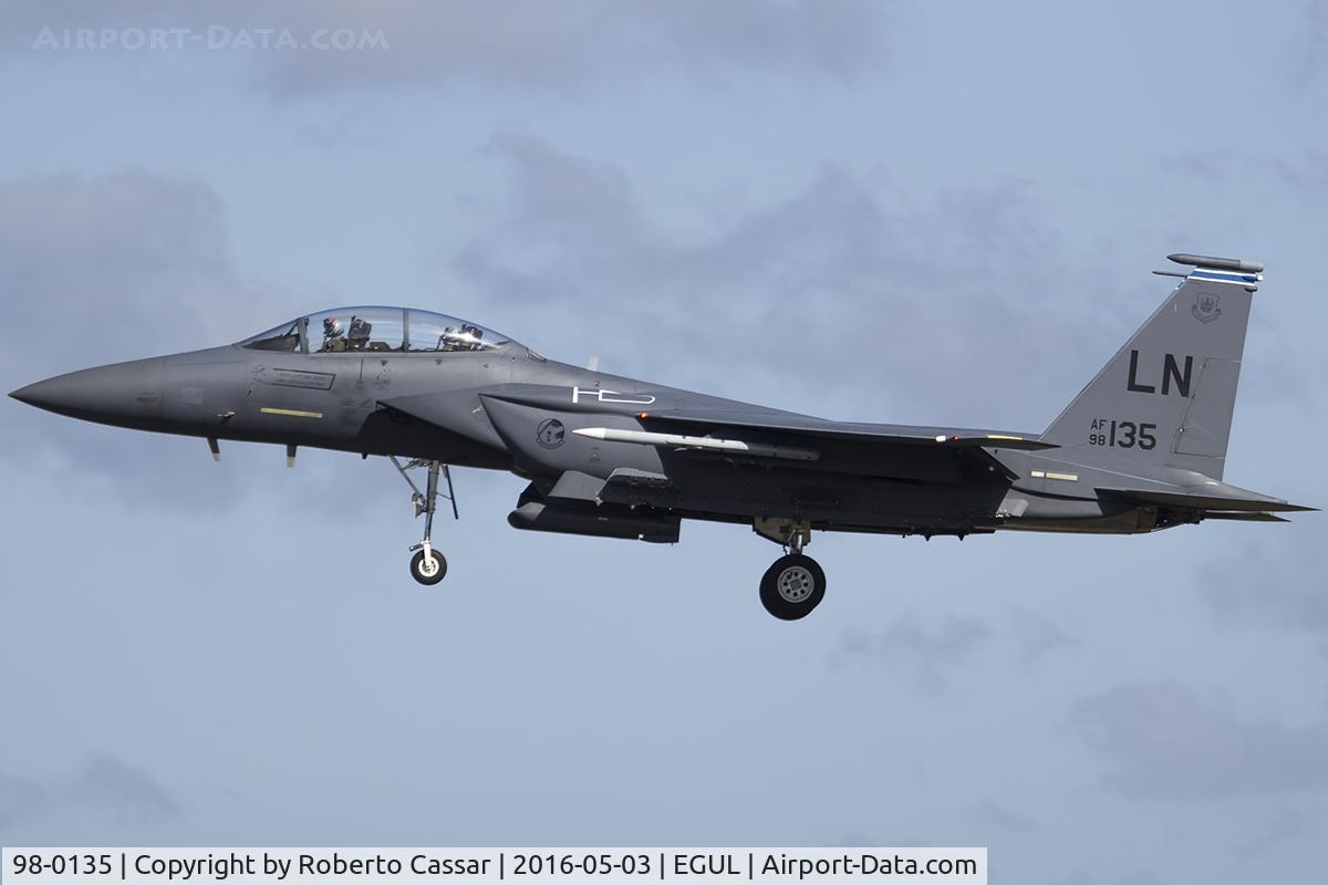 98-0135, 1998 McDonnell Douglas F-15E Strike Eagle C/N 1365/E226, Lakenheath 2016