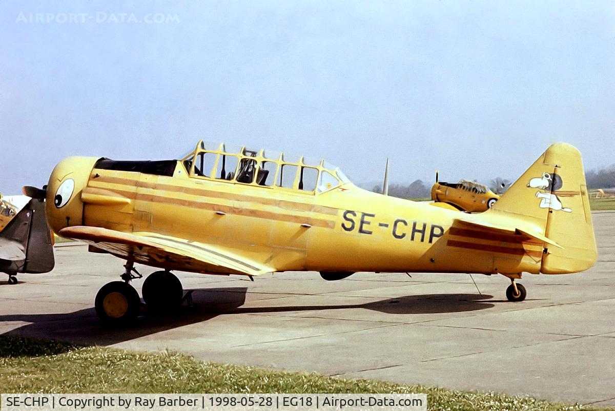 SE-CHP, 1941 North American AT-6A Texan C/N 78-6821, SE-CHP   North American AT-6A Texan [77-4454] Bassingbourn~G 28/05/1978. From a slide