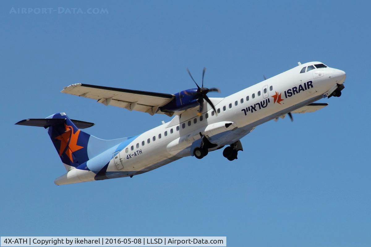 4X-ATH, 2011 ATR 72-212A C/N 931, Seconds after T/O from runway 03, en-route to Eilat, Israel.