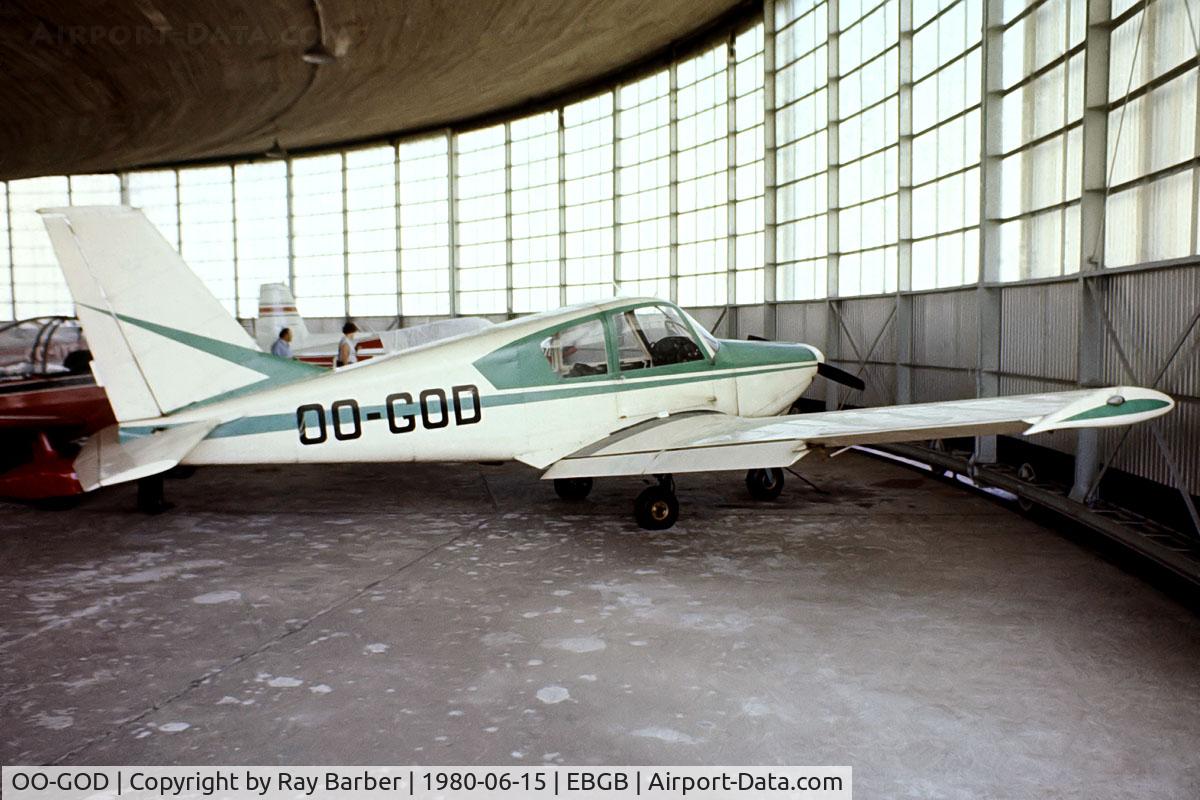 OO-GOD, Gardan GY-80-160 Horizon C/N 47, Socata GY-80 Horizon 160 [47] Grimbergen~OO 15/06/1980. From a slide.