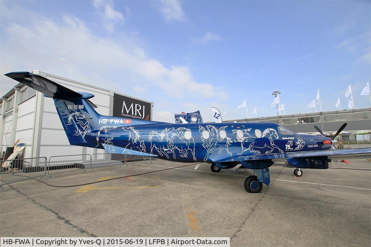 HB-FWA, 2015 Pilatus PC-12/47E C/N 1515, Pilatus PC-12 NG, Static display, Paris-Le Bourget (LFPB-LBG) Air show 2015