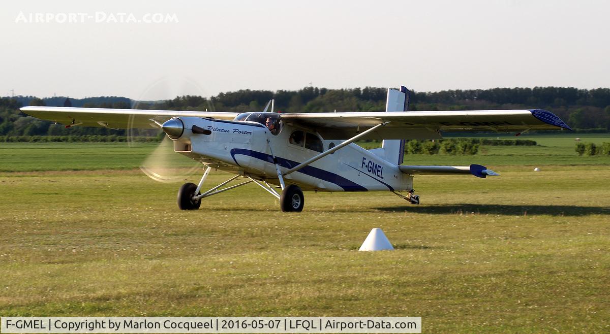 F-GMEL, 1962 Pilatus PC-6/B2-H2 Turbo Porter C/N 536, Just land rnw 21 - LFQL