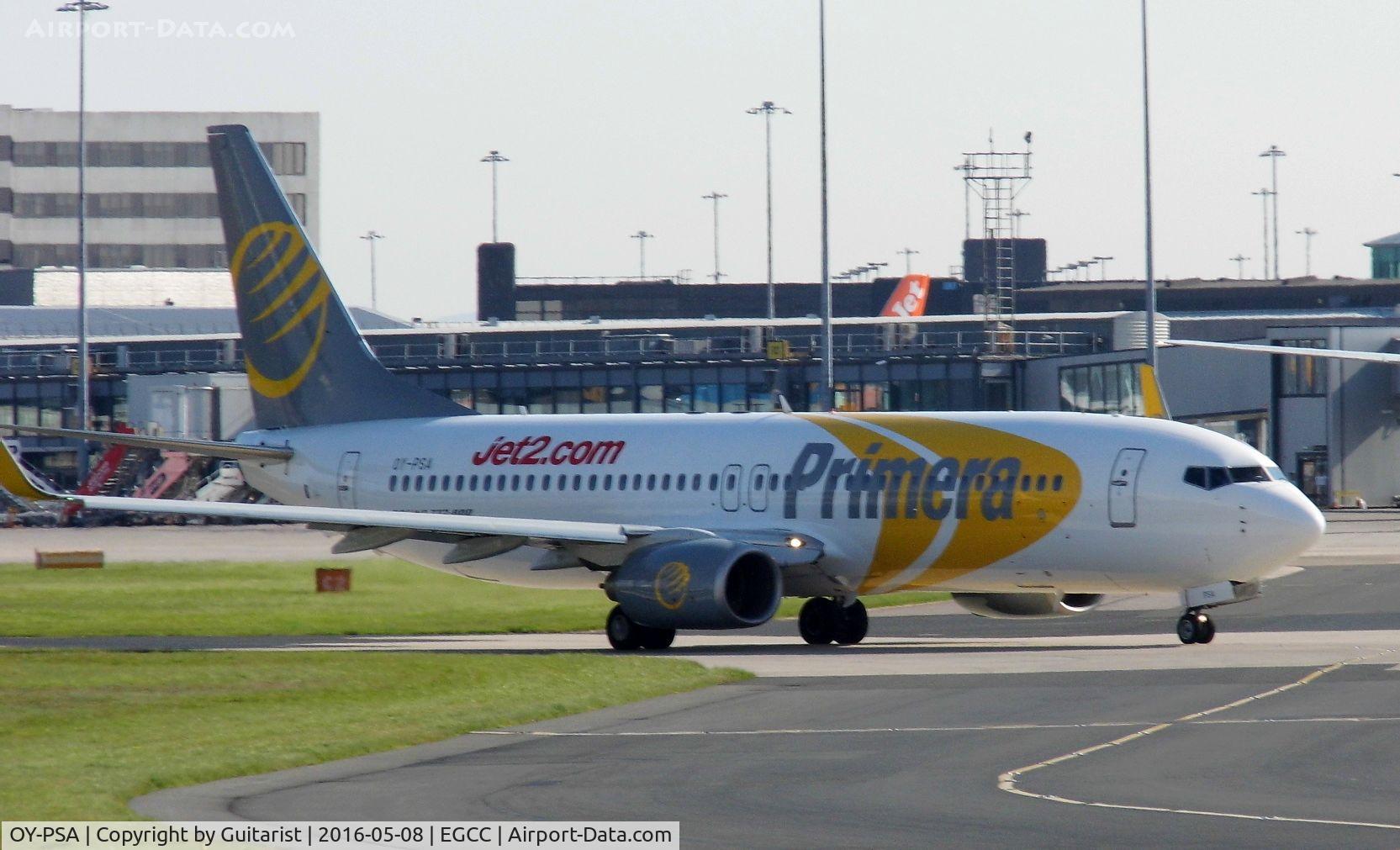 OY-PSA, 2007 Boeing 737-8Q8 C/N 30688, At Manchester