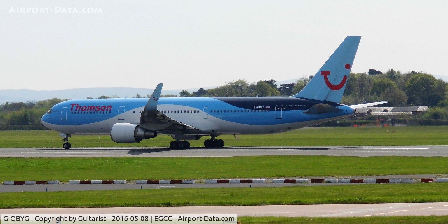 G-OBYG, 1999 Boeing 767-304 C/N 29137, At Manchester