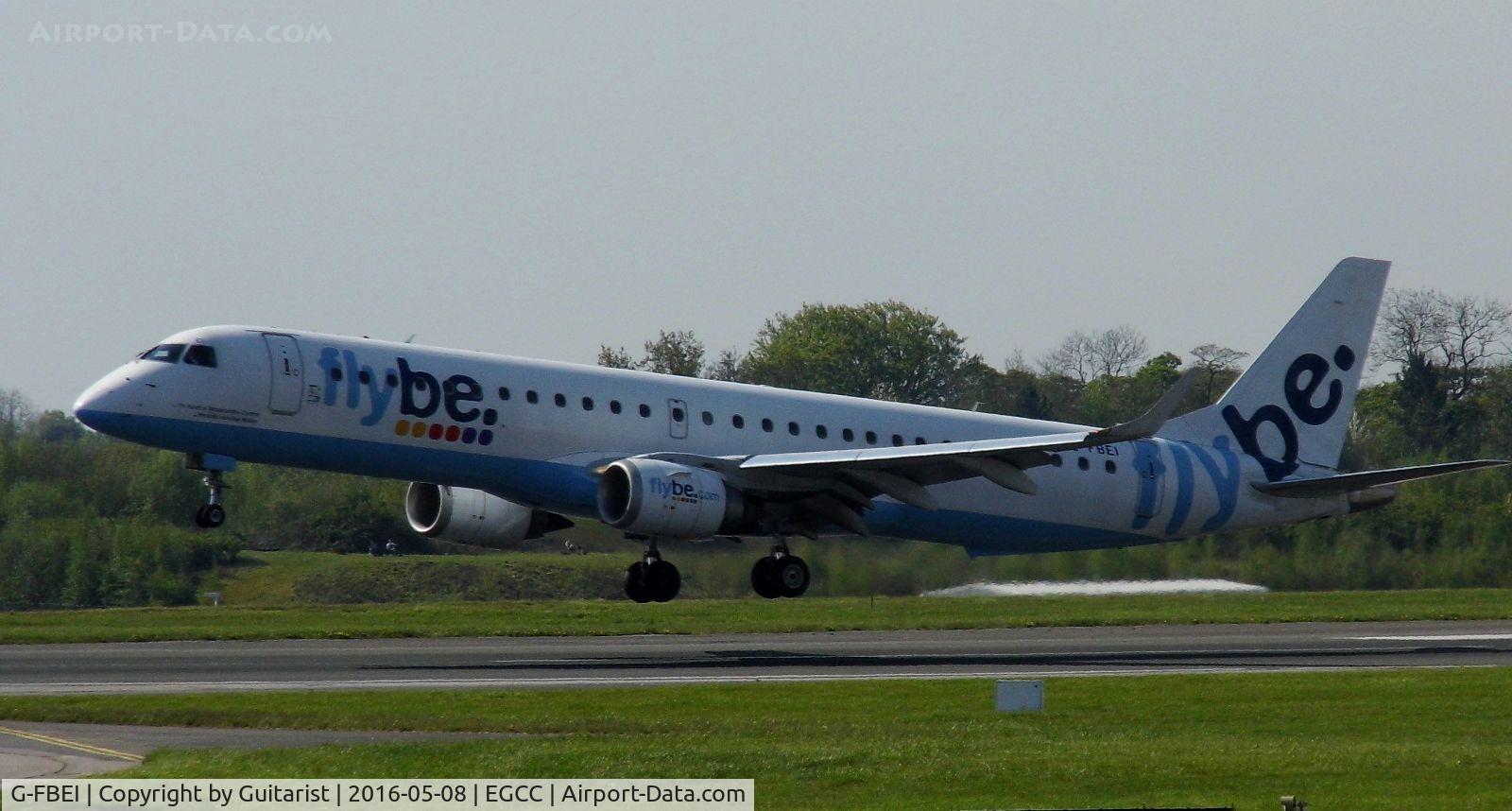 G-FBEI, 2007 Embraer 195LR (ERJ-190-200LR) C/N 19000143, At Manchester