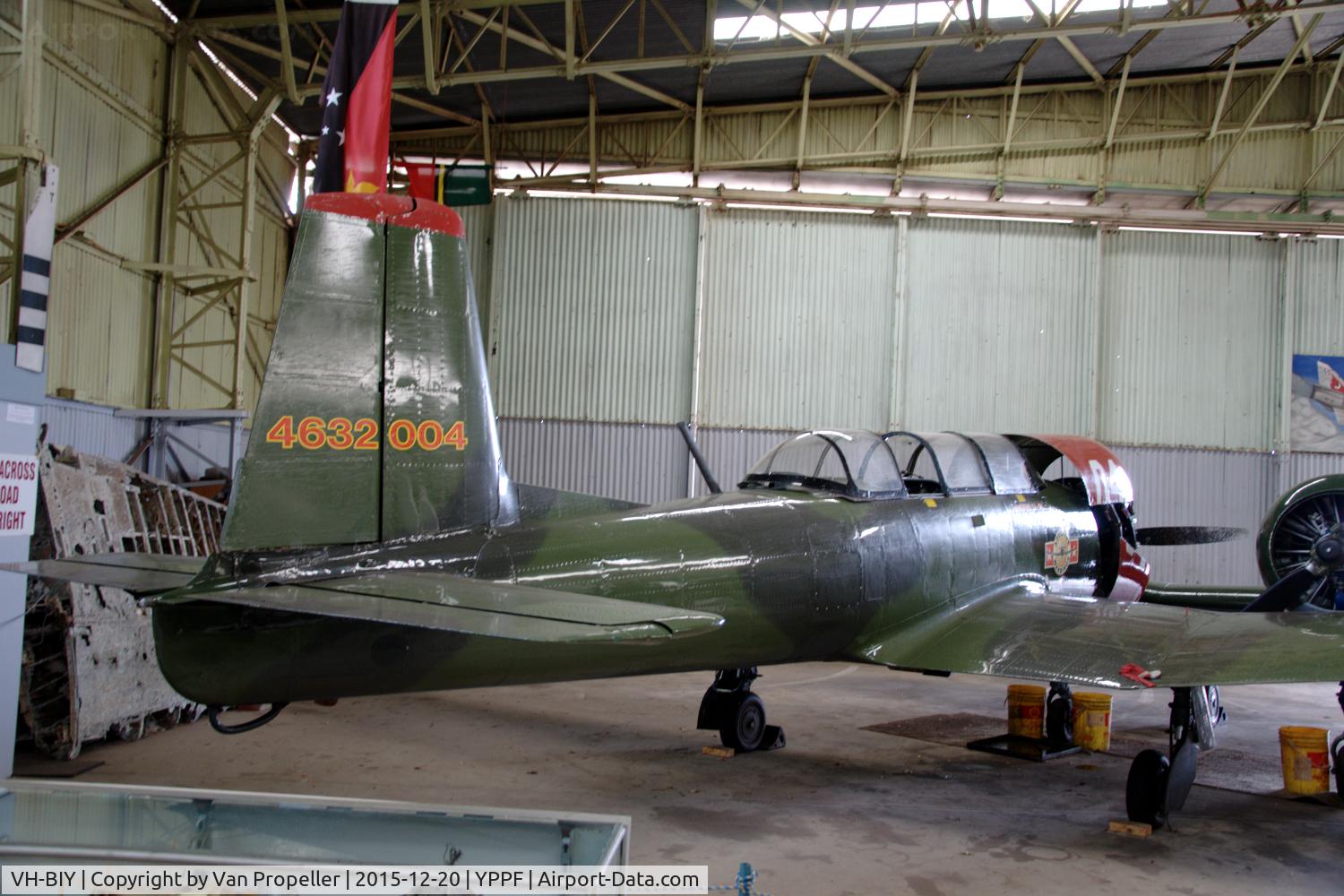 VH-BIY, 1989 Nanchang CJ-6A C/N 4632004, Nanchang CJ-6A in the Classic jets Fighter Museum at Parafield, Adelaide, South Australia