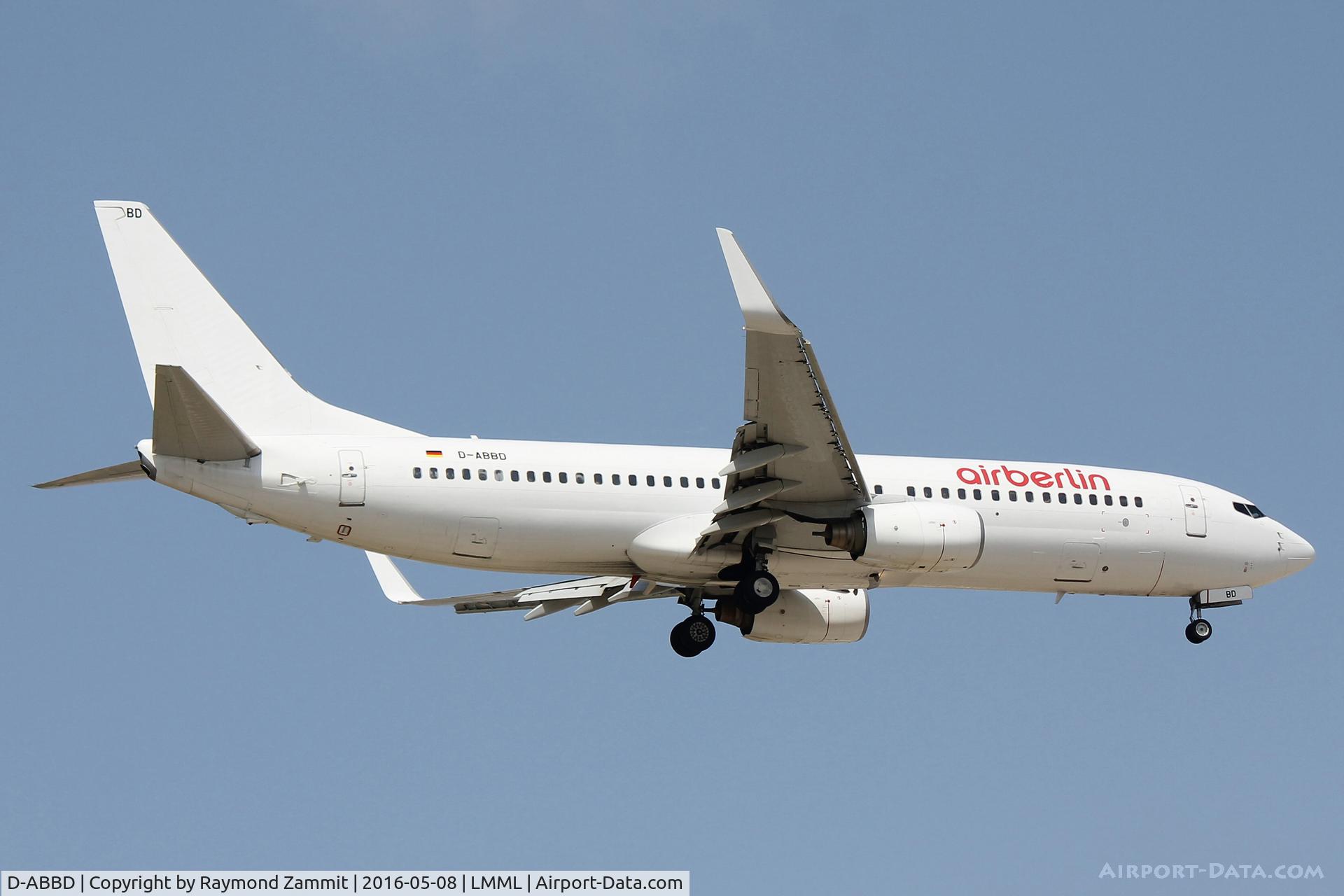 D-ABBD, 2001 Boeing 737-86J C/N 30880, B737-800 D-ABBD Air Berlin