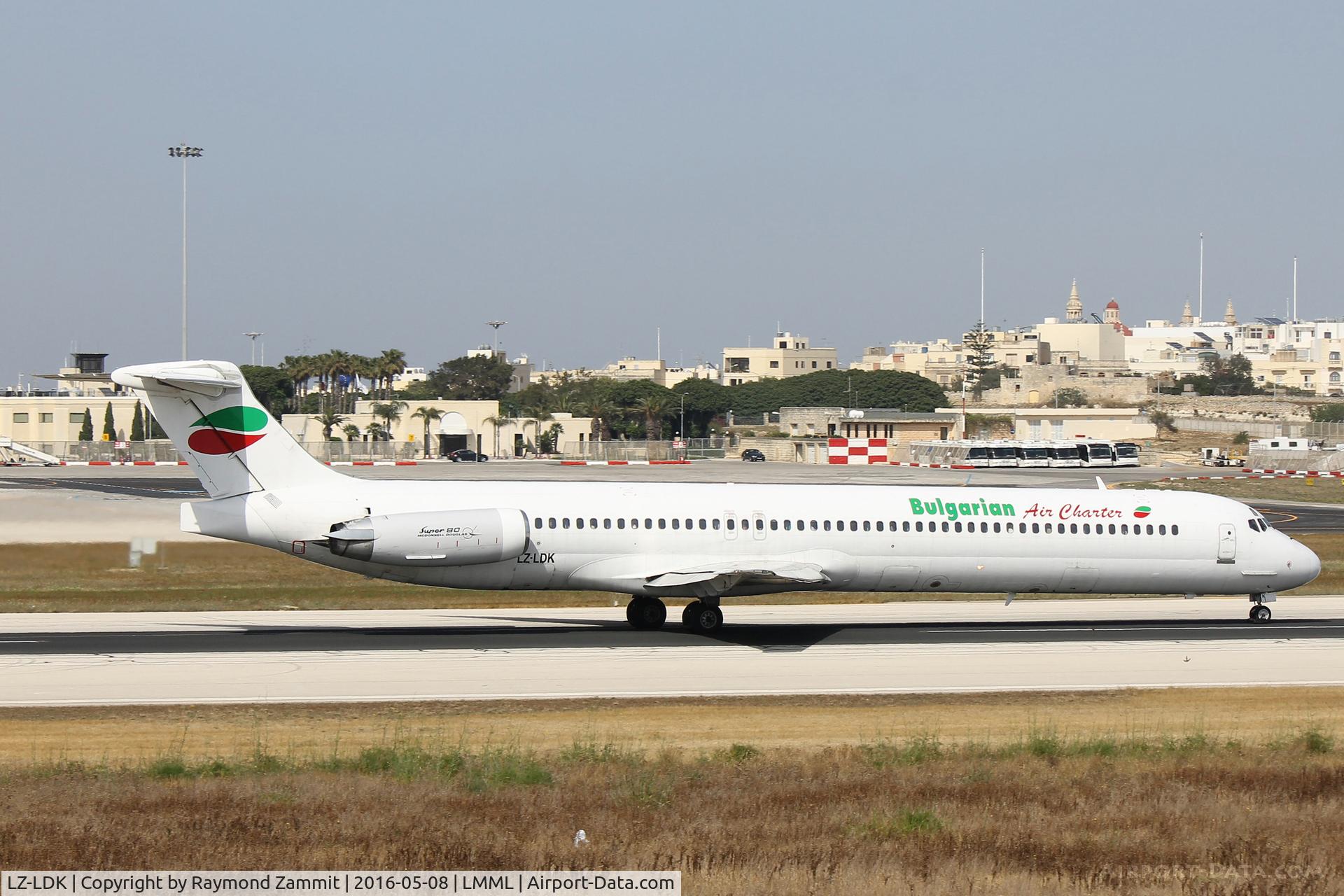 LZ-LDK, 1987 McDonnell Douglas MD-82 (DC-9-82) C/N 49432/1378, McDonnell Douglas MD-82 LZ-LDK Bulgarian Air Charter