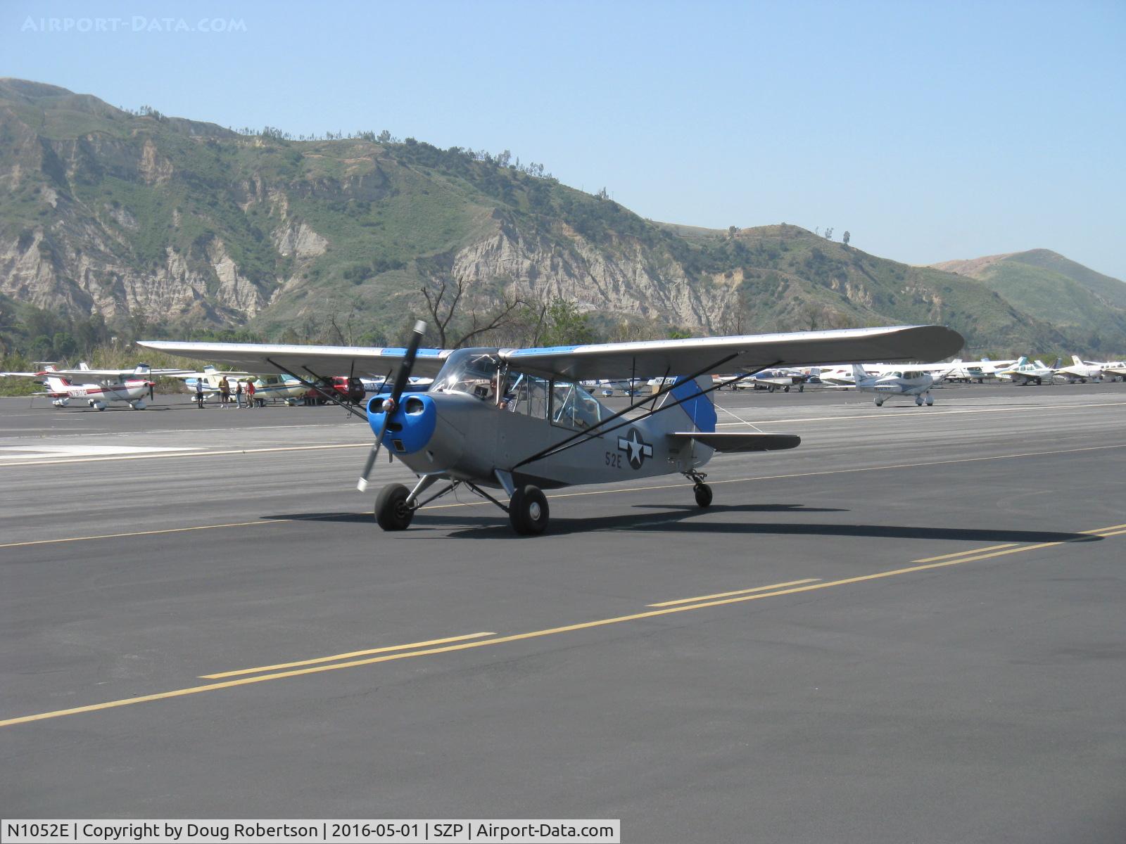 N1052E, 1946 Aeronca 7AC Champion C/N 7AC-4603, 1946 Aeronca 7AC converted to 7CCM/L-16B, Continental C-90, 90 Hp, taxi to Rwy 22
