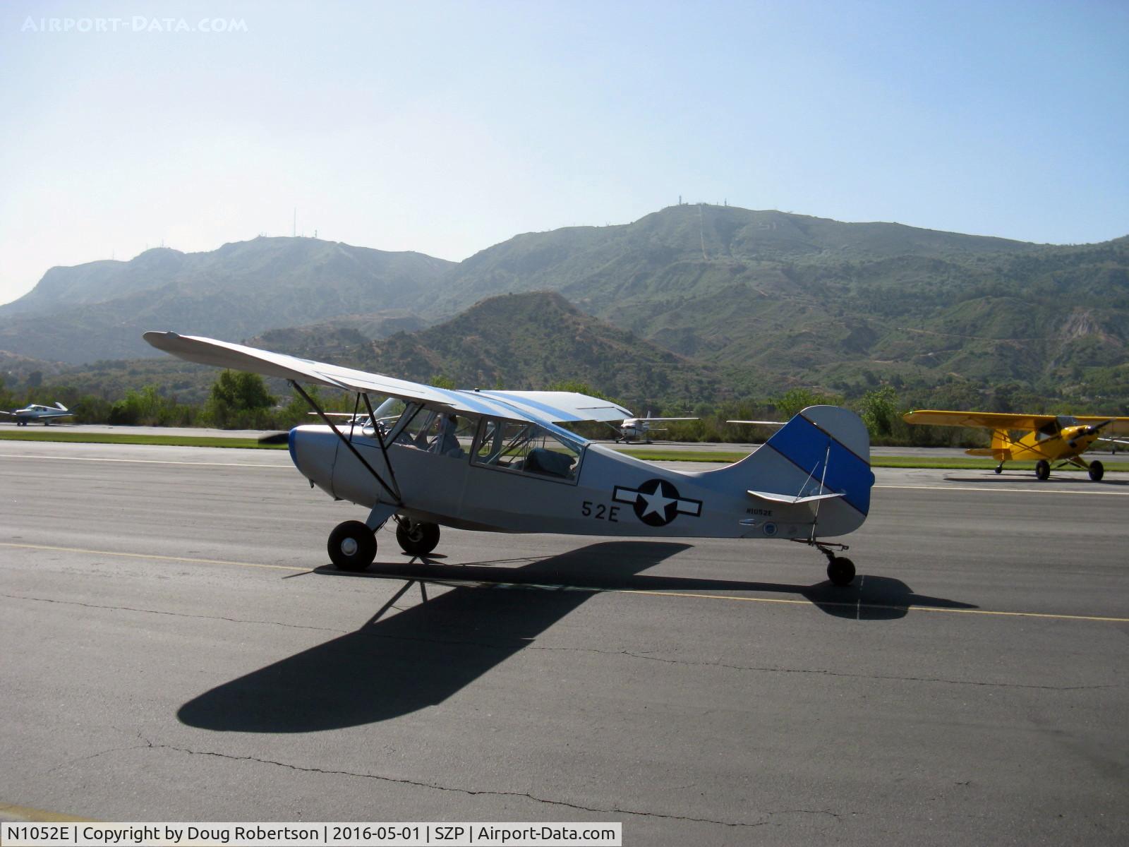 N1052E, 1946 Aeronca 7AC Champion C/N 7AC-4603, 1946 Aeronca 7AC converted to 7CCM/L-16B, Continental C-90 90 Hp, taxi back after landing