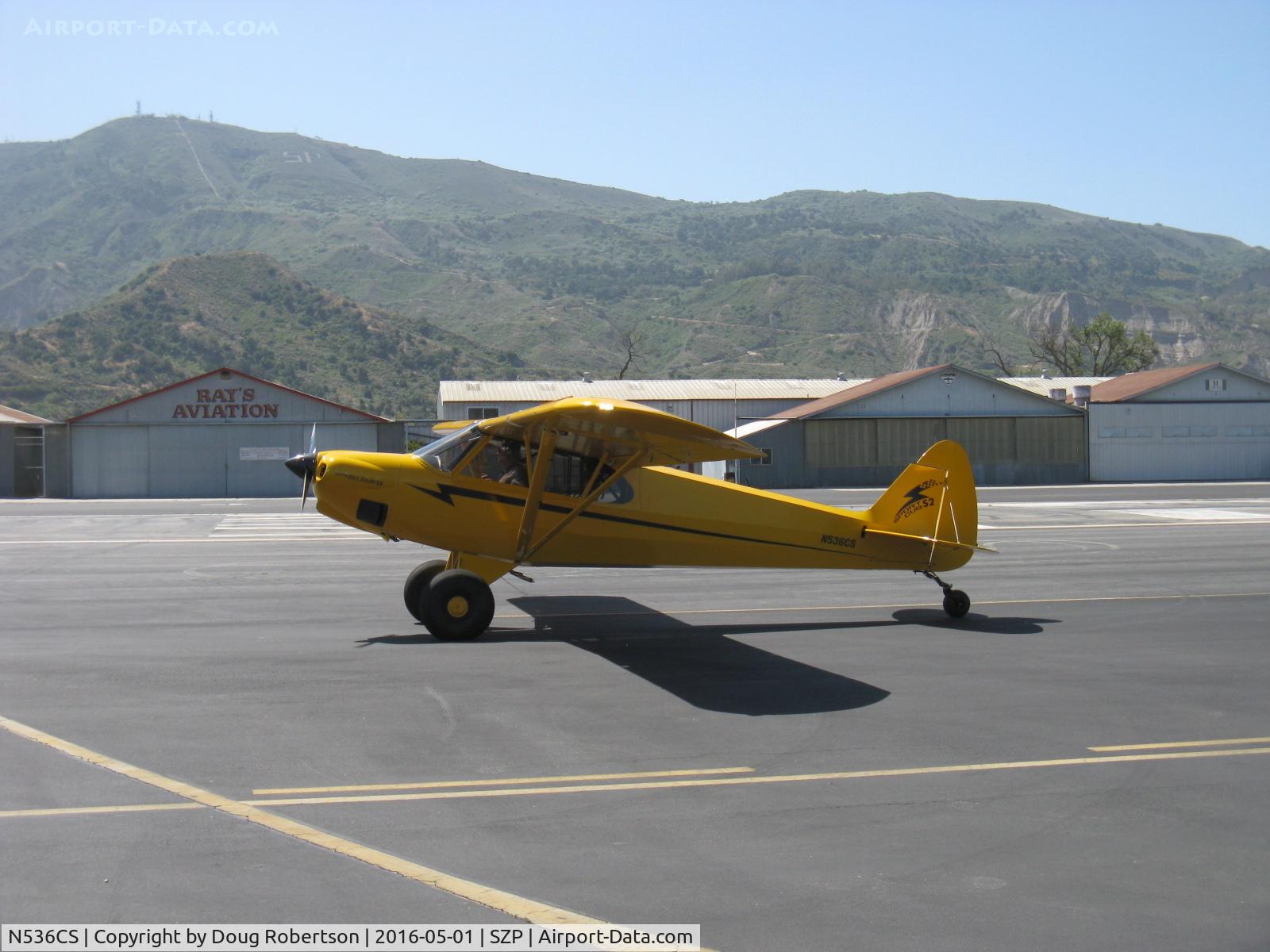 N536CS, 2007 Cub Crafters CC11-100 Sport Cub C/N CC11-00053, 2007 CubCrafters CC11-100 SPORT CUB, E-LSA, Continental O-200A 100 Hp, holding short Rwy 22