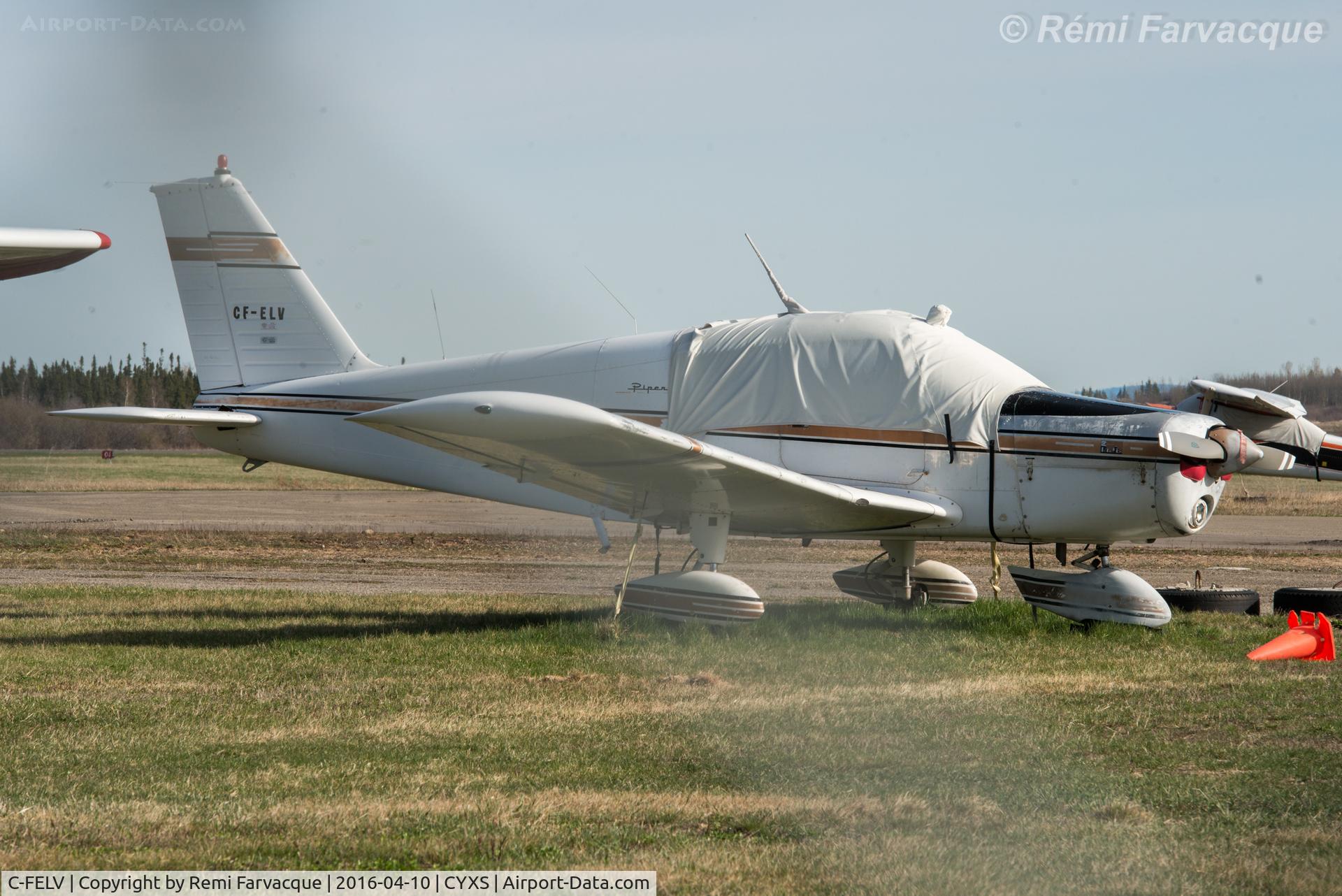 C-FELV, 1969 Piper PA-28-140 C/N 28-25141, Parked to southwest of main terminal.