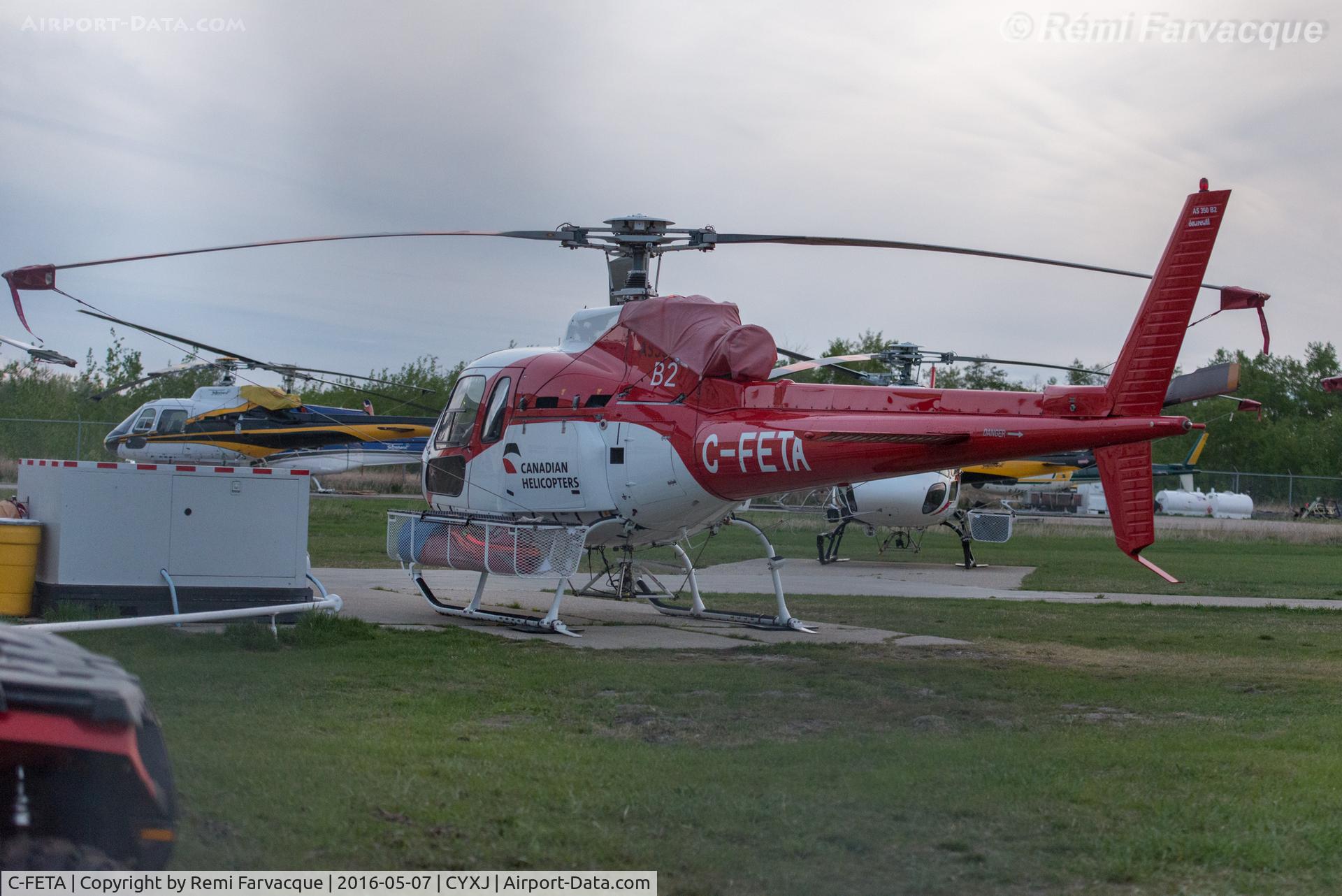 C-FETA, 1979 Aerospatiale AS-350D AStar Mk.3 C/N 1085, Parked at Canadian Helicopters base.