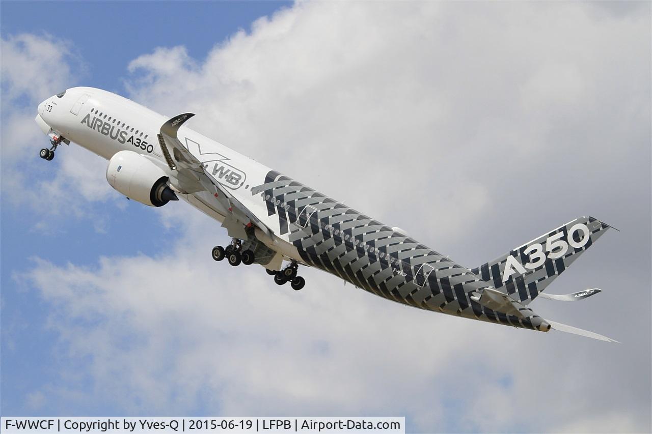 F-WWCF, 2013 Airbus A350-941 C/N 002, Airbus A350-941, Take off Rwy 21, Paris-Le Bourget (LFPB-LBG) Air show 2015
