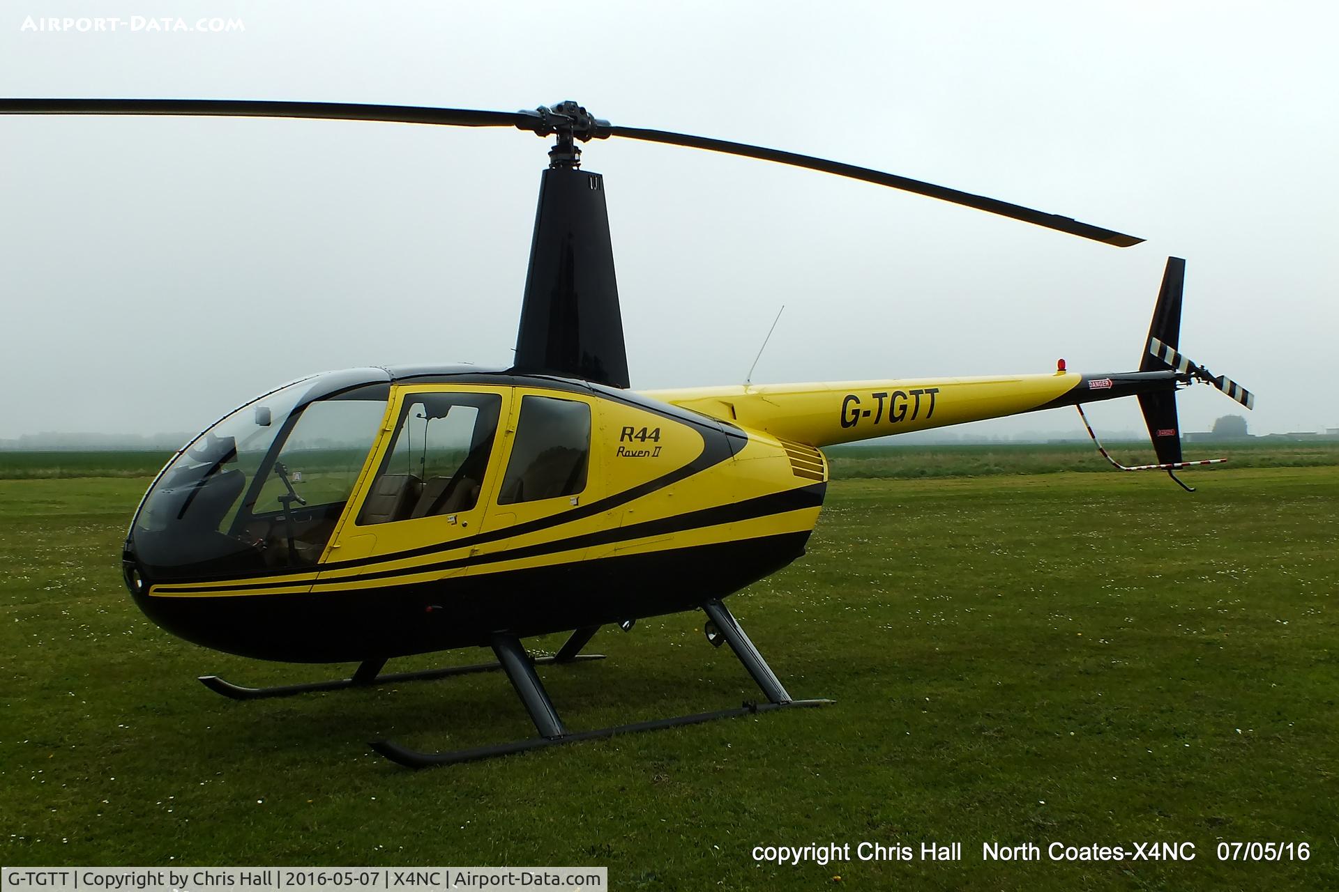 G-TGTT, 2002 Robinson R44 Raven II C/N 10023, at North Coates