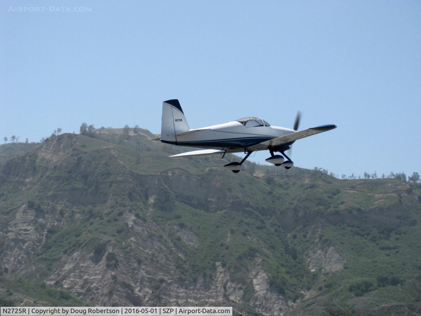 N2725R, 2007 Vans RV-7A C/N 001 (N2725R), 2007 Weaver BECKHAM 1 VAN's RV-7A, Lycoming IO-360-B1B 180 Hp, takeoff climb Rwy 22