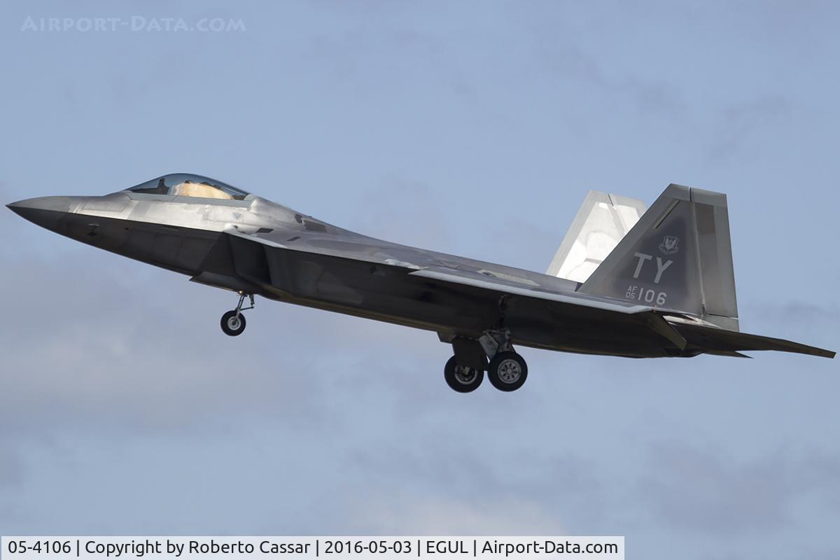05-4106, 2005 Lockheed Martin F-22A Raptor C/N 645-4106, Lakenheath 2016